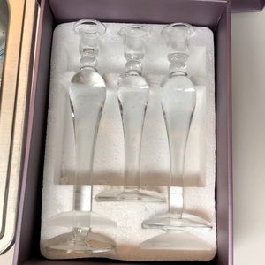 Crystal candlesticks